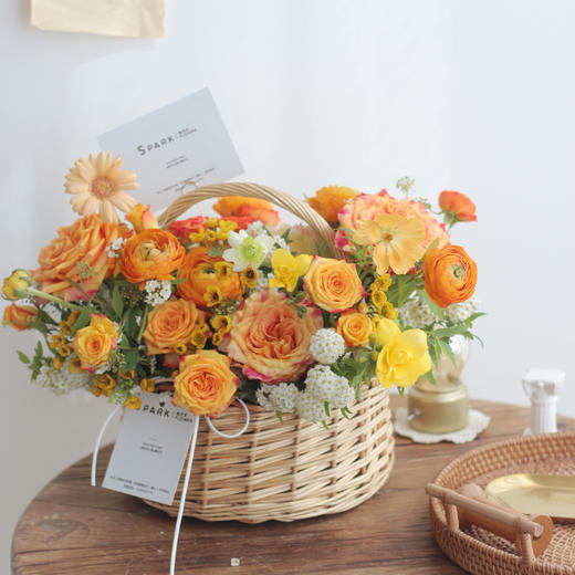 「印记」-暖色系手提花篮 商品图1