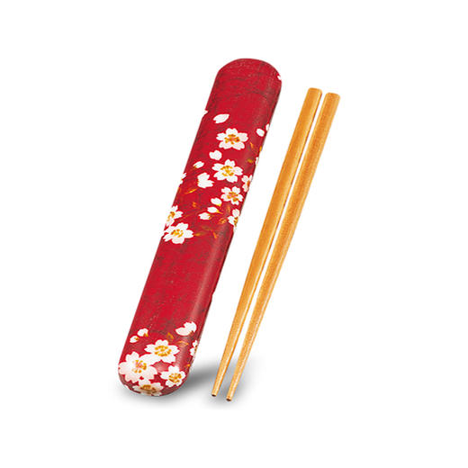 Hakoya樱兔筷盒红33071 商品图0