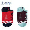 CORGI英国进口 男女同款袜子英伦风骷髅头印花薄款船袜春夏 商品缩略图0