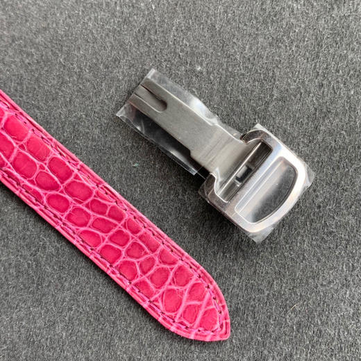 zui高版本 卡地亚TANK坦克系列 新款银色 原装折叠扣 美洲鳄鱼皮 瑞士朗达石英机芯。 商品图5