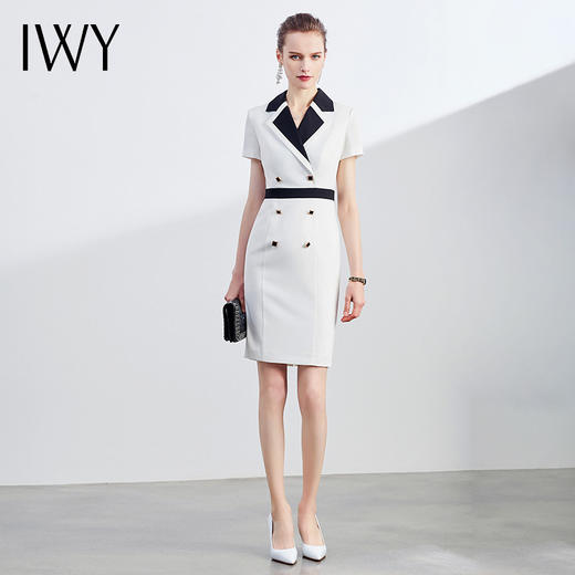 IWY/时尚职业装名媛气西装连衣裙OL工作服Q542 商品图2