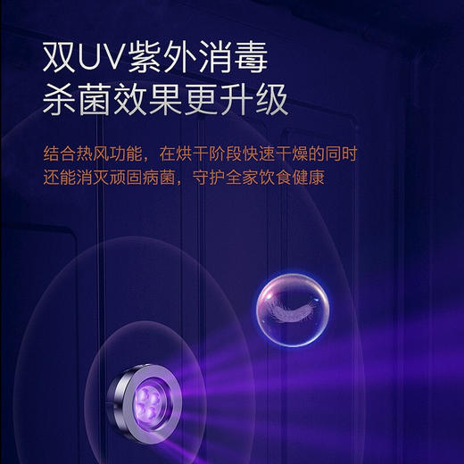 COLMO 14套大容量嵌入式洗碗机家用 刷碗机 四星消毒 7天鲜存 热风烘干 智能APP 全钢内胆CDB412（雾岩蓝） 商品图4