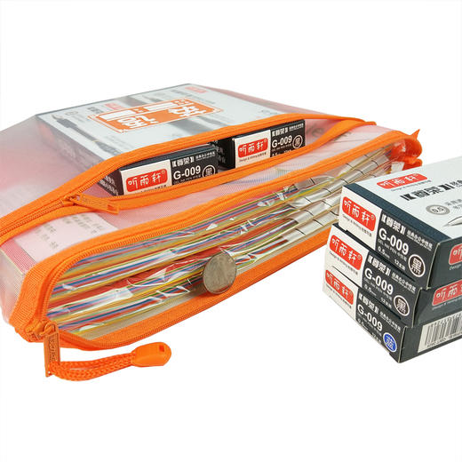 毅力达纱网透明双拉科目袋A4-17 商品图3