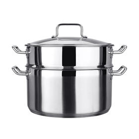 【清仓特惠4.5折，仅1件，无货退款】美思工房304不锈钢蒸锅2层汤锅加厚蒸煮28cm家用带蒸笼蒸格