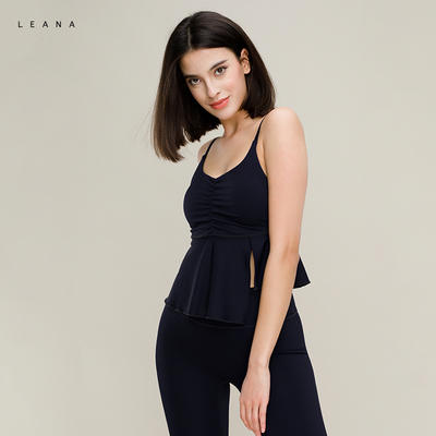 leana瑜伽荷叶边无袖美背吊带背心3221 商品图0