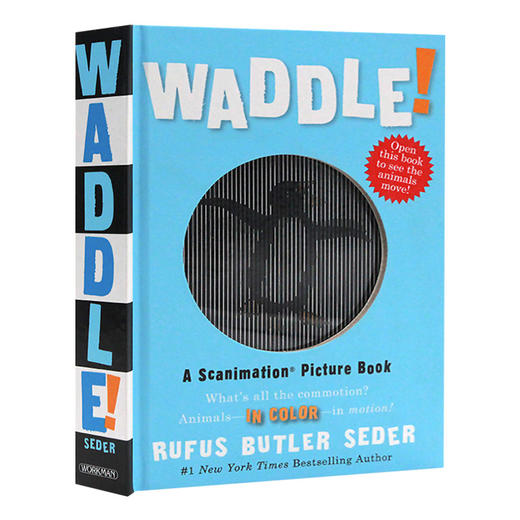 光与影视觉动画书系列 摇摆 英文原版绘本 Waddle A Scanimation Picture Book 动画效果翻翻书 英文版进口原版英语书籍 商品图0