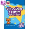 预售 【中商原版】CGP New Ages 4-5 Activity Books 趣味综合知识启蒙练习 颜色+形状+图案+数学+自然拼读+英语书写 4-5岁  商品缩略图1