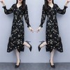 TZW- LDS7029韩版大码女装V领印花连衣裙 商品缩略图2