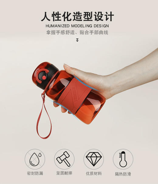 联众卓客系列直饮水杯夏季运动杯便携防漏 商品图4