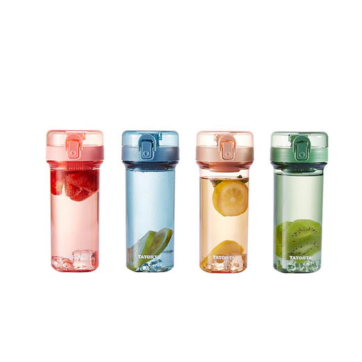 【专柜多样屋】-绚丽弹盖茶隔杯-450ml 商品图0