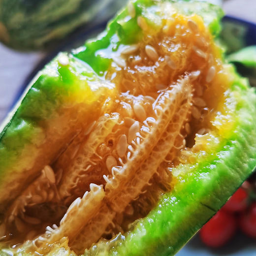 甜瓜中的愣头青 甜墩墩 挑战对青皮瓜的认知 香 脆 甜！青白相间 皮如纸薄 果肉细嫩|百里食 商品图1