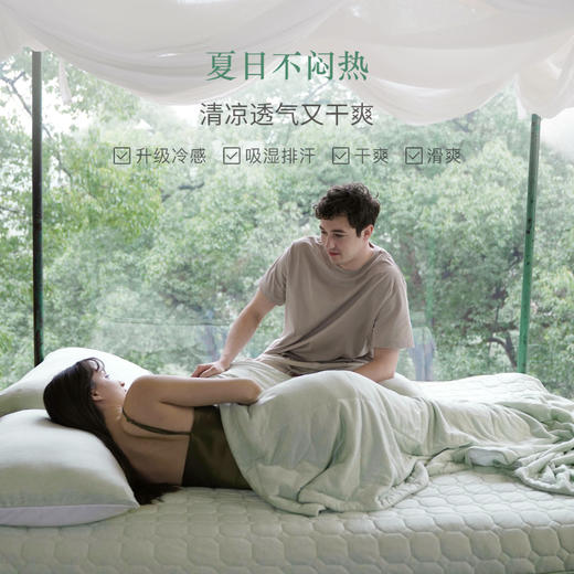 预售 | Downland 冷感床垫软垫200*200cm 冰丝凉席薄款可水洗垫被单人褥子家用垫褥[福利品] 商品图1