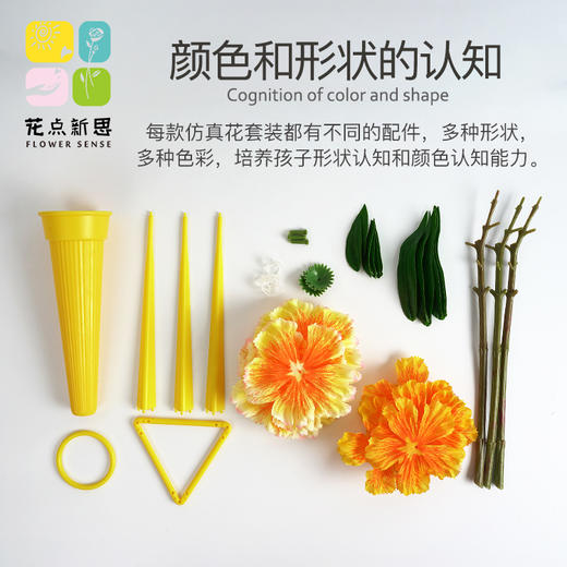 花点新思DIY美的初发现手工制作儿童拼装花卉 商品图2