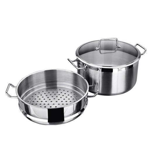 【清仓特惠4.5折，仅1件，无货退款】美思工房304不锈钢蒸锅2层汤锅加厚蒸煮28cm家用带蒸笼蒸格 商品图3