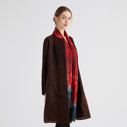 TANGY Collection/天意精品秋冬新品芦野系列丝麻绡莨双面穿外套 商品图2