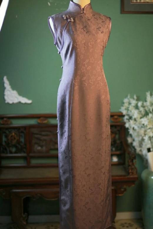 荷言HEYEN·梧桐紫 梅花纹路的罗 商品图0