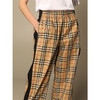 【一】BURBERRY 巴宝莉 Vintage 女士格纹弹力棉质长裤 经典格子 8040597 A7028 商品缩略图3