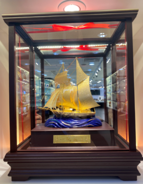 【彼达思】金箔画金箔橱窗一帆风顺