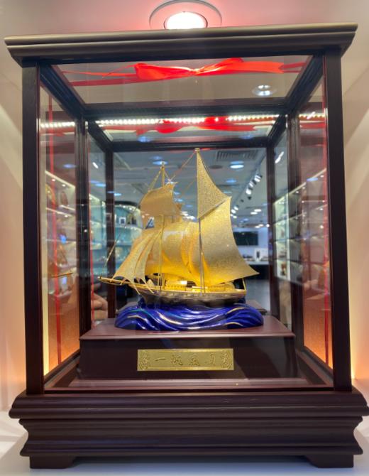 【彼达思】金箔画金箔橱窗一帆风顺 商品图0