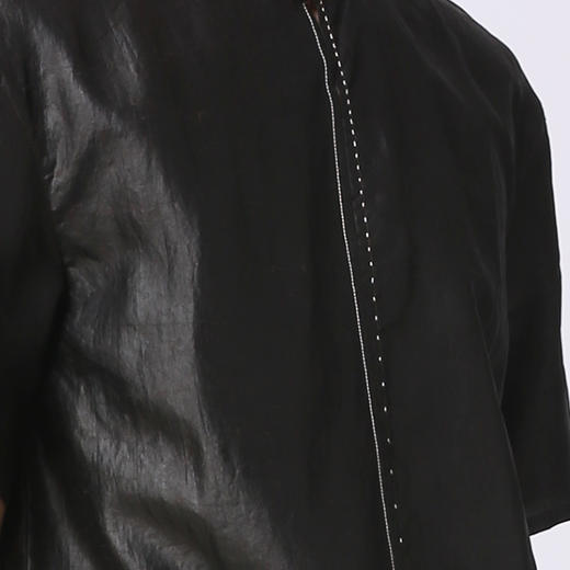 TANGY Collection/天意精品春夏新品中式线迹莨绸男士真丝上衣 商品图2