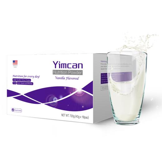 怡补康(Yimcan) 美国原装进口  放化后术后专用营养补充品  复合蛋白粉 18袋/盒 商品图0
