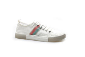 豪麟名鞋奥莱迪嘉男装织物动感休闲鞋DJMMO11MX213白色  原价1460元