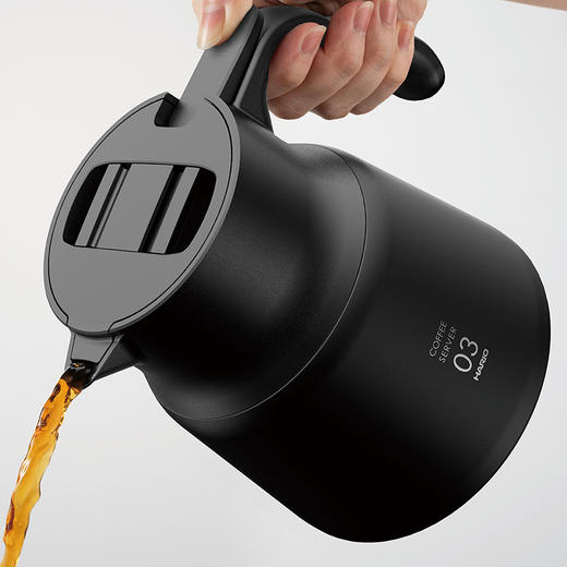 【HARIO】V60不锈钢保温咖啡壶真空隔热水壶波浪状手柄VHSN 商品图2