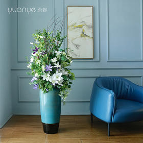 仿真花大束落地假花客厅套装饰酒店大堂大厅欧式美式别墅摆件