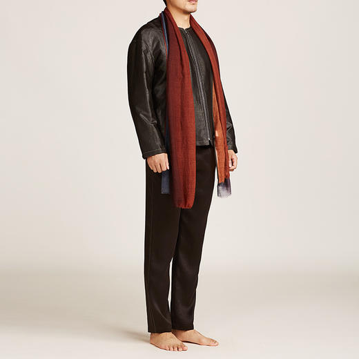 TANGY Collection/天意精品秋冬新品设计师原创线迹莨绸棉夹克 商品图1