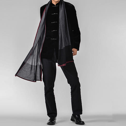 TANGY Collection / 天意精品 聖光系列 男士盘扣丝绒外套 商品图0