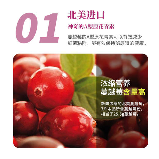 安迅康蔓越莓胶囊 90粒 商品图1