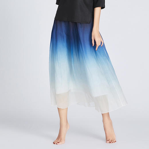 TANGY Collection/天意精品真丝柯纱植物染半裙 商品图3