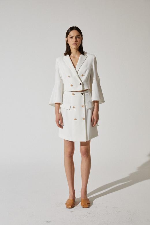 金属双排扣短裙 商品图0