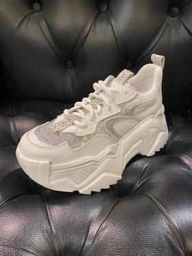 LFGJ  2268  时尚网面透气水钻老爹鞋