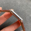 zui高版本 卡地亚TANK坦克系列 新款银色 原装折叠扣 美洲鳄鱼皮 瑞士朗达石英机芯。 商品缩略图4