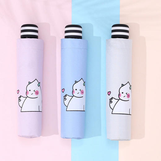 【黑胶太阳伞】折叠创意小清新雨伞居家日用遮阳伞男女晴雨两用 商品图5