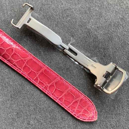 zui高版本 卡地亚TANK坦克系列 新款银色 原装折叠扣 美洲鳄鱼皮 瑞士朗达石英机芯。 商品图6