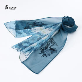 TANGY Collection/天意精品2021年夏季新品画影系列丝质印染围巾