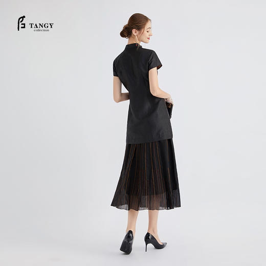 TANGY Collection/天意芦野系列莨绸旗袍上衣 商品图2