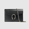 【一】GUCCI 古驰 Dionysus系列女士皮革迷你链条手袋 黑色 401231 CAOGN 8176 商品缩略图0
