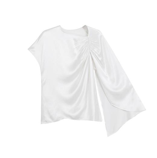 不对称抽褶上衣 商品图0