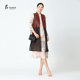 TANGY Collection/天意精品春夏新品向天娇系列半莨生纺莨背心马甲