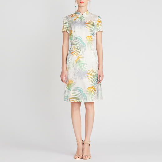 TANGY Collection/天意精品2021年春夏新品丝粘提花改良旗袍连衣裙 商品图1