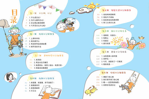 【适合6-12岁】小屁孩创意日记课（全2册）200篇+场景式范文 24类写作技巧 写给小学生的趣味日记入门书！ 商品图4