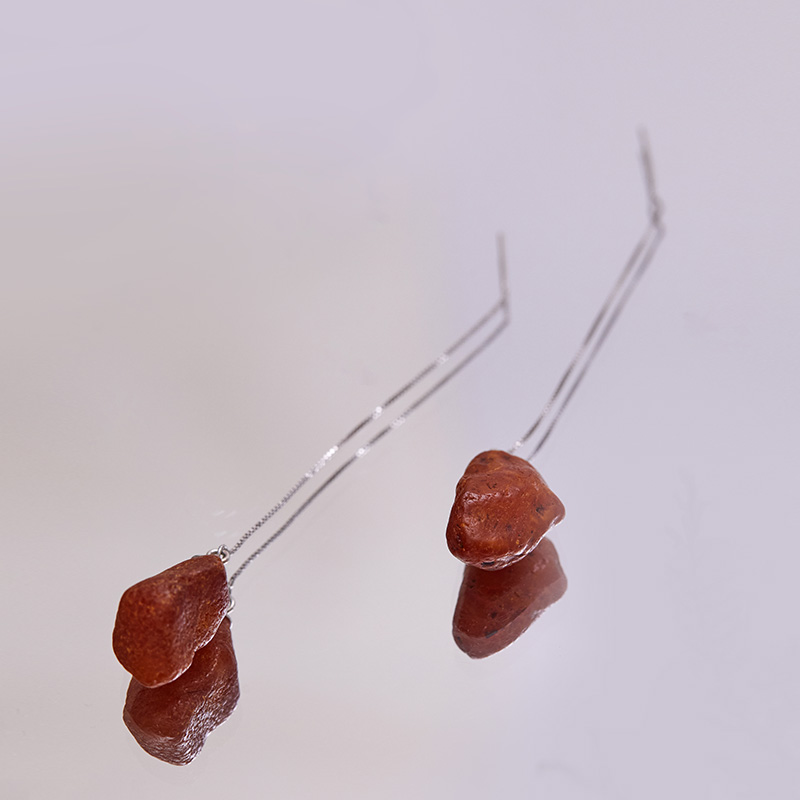 TANGY Collection/天意精品2021年春季新品天然蜜蜡原石耳环925银