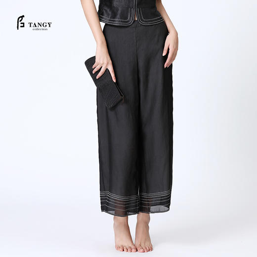 TANGY Collection/天意雪纺莨阔腿裤 商品图3