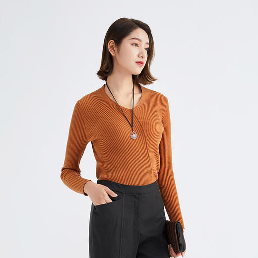 TANGY Collection/天意精品夏季新品林隐系列羊绒棉针织衫 商品图2