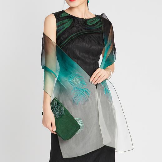 TANGY Collection/天意精品2021年春夏新品生长系列真丝印染丝巾 商品图1