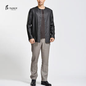 TANGY Collection/天意精品天宫图系列春秋款莨绸夹克男士短外套