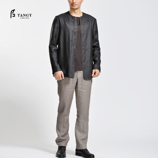 TANGY Collection/天意精品天宫图系列春秋款莨绸夹克男士短外套 商品图0